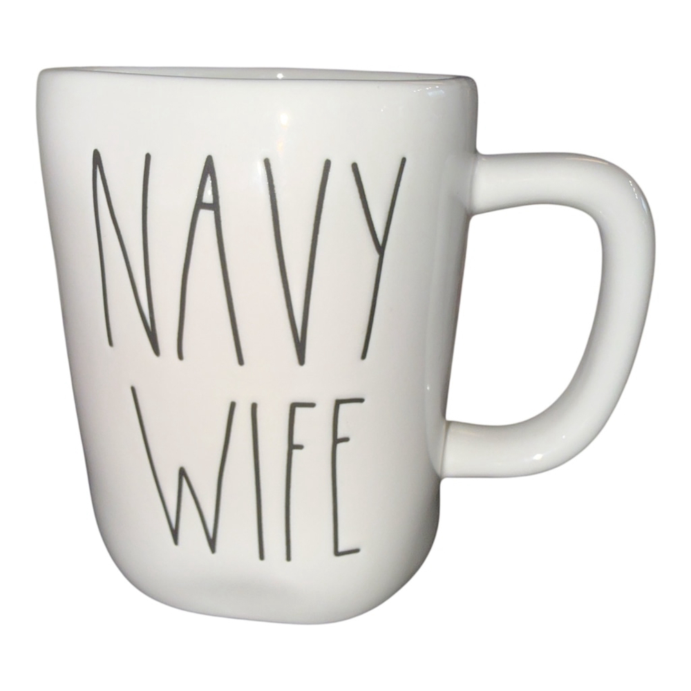 Rae Dunn Navy Wife 16oz Ceramic Mug